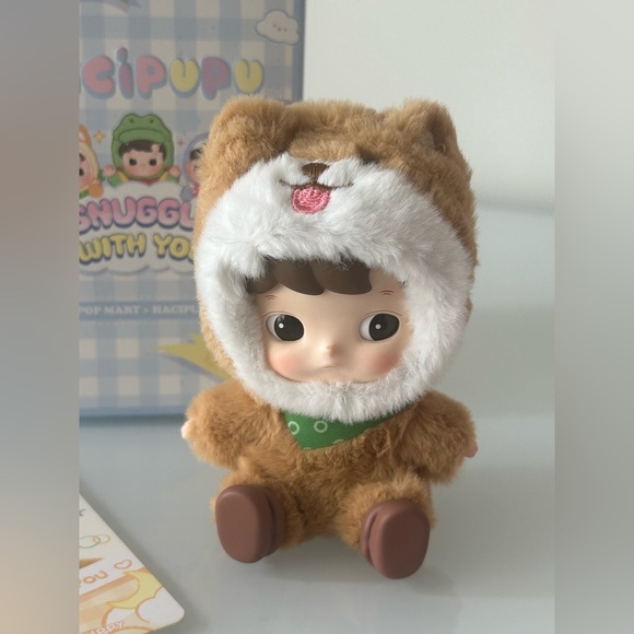 Hacipupu Snuggle with You Lucky Puppy Flocked Figurine Blind Box POP MART - Picture 2 of 6